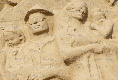 Gdansk Jelitkowo. Gdanski Festiwal Rzezby z Piasku....