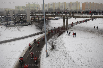 Gdansk Zaspa. Motocyklowa Parada Mikolajow. Jest to...