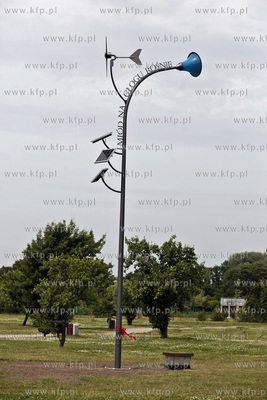 Gdansk. Park Ronalda Reagana. Uroczystosc odsloniecia...