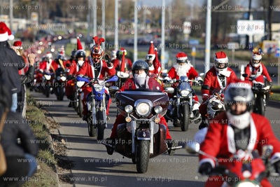 Gdansk. XIII edycja parady Mikolaje na Motocyklach....