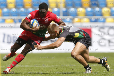Gdynia. Mistrzostwa Europy w Rugby 7. Mecz Portugalia...