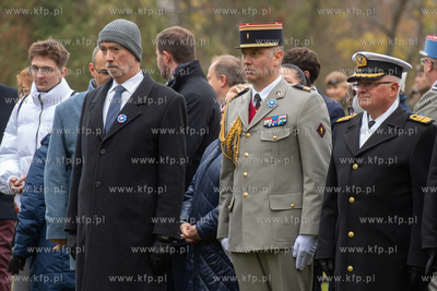 Wojskowy Cmentarz Francuski w Gdańsku. Uroczystości...