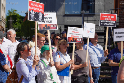 Targ Rybny w Gdańsku Protest aktywistów z Fundacji...