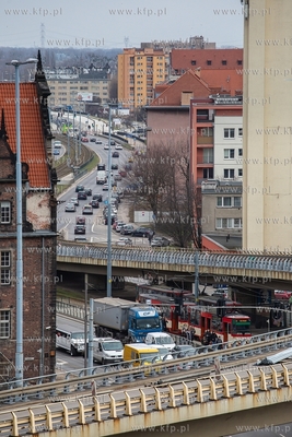 Gdańsk. Panorama z budynku Forum Gdansk.   21.03.2019....