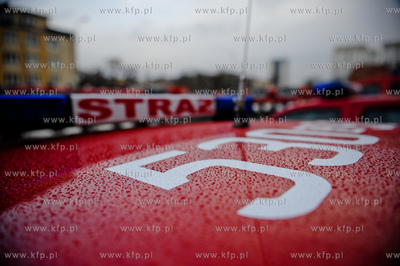 Gdansk. Komenda Wojewodzkiej PSP w Gdansku. Przekazanie...