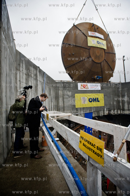 Gdansk. Powstajacy Wezel Marynaki Polskiej. Uroczystosc...