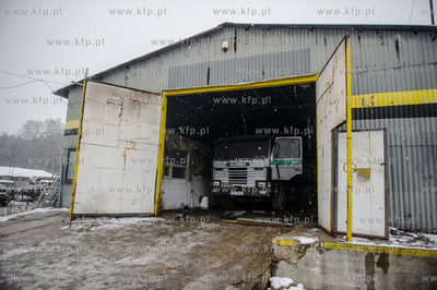 Gdansk. Ujescisko. Ugaszony przez Straz Pozarna pozar...