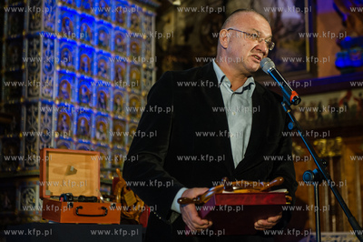Gdansk. Dwor Artusa. Gala wreczenia nagrod dla zeglarzy...