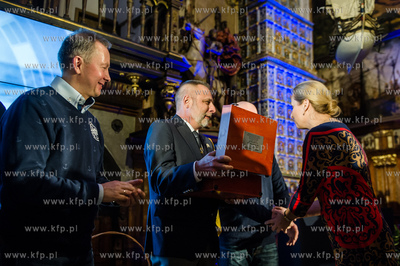 Gdansk. Dwor Artusa. Gala wreczenia nagrod dla zeglarzy...