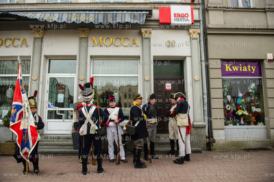 Tczew. Plac Hallera. Piata inscenizacja historyczna...