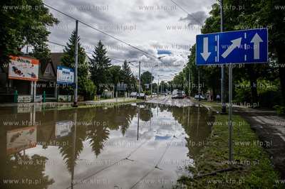 Gdańsk. Skutki silnych opadow, które przeszły nad...