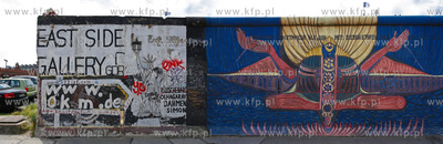 Berlin. East Side Gallery jest pomnikiem dla wolnosci...