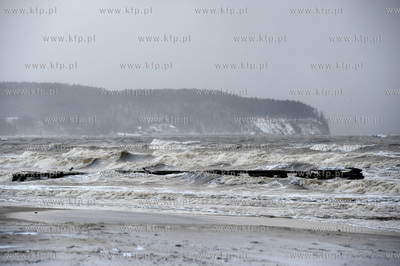 Sopot. Wichura i sniezyca w Sopocie. 05.01.2017 fot....