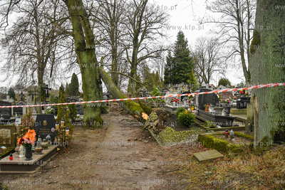 Na cmentarzu w Kościerzynie w nocy z 29 na 30 stycznia...