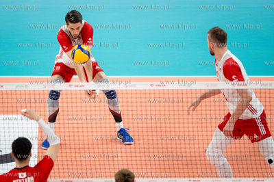 Turniej towarzyski siatkówki w Ergo Arenie. Mecz Polska...