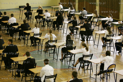 Gimnazjum nr 18 w Gdansku. Testy na koniec gimnazjum....