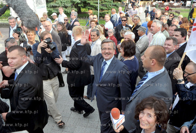 Sopot - zakonczenie kampanii wyborczej kandydata na...