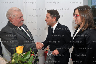 Urodziny Lecha Walesy w Palacu Opatow w Gdansku Oliwie....