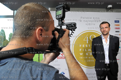40 Festiwal Filmowy w Gdyni. Ny. Aktor Tomasz Kot 15.09.2015...