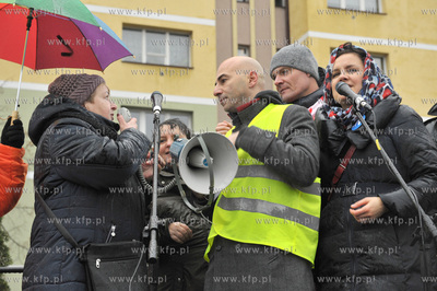 Manifestacja w obronie demokracji zorganizowana na...