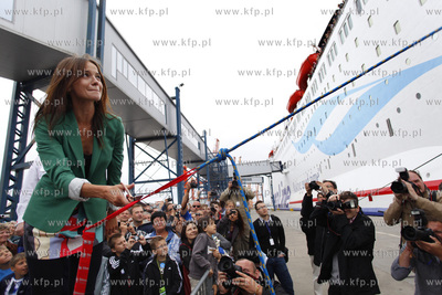 Gdynia. Chrzest promu Stena Spirit, ktory bedzie plywal...