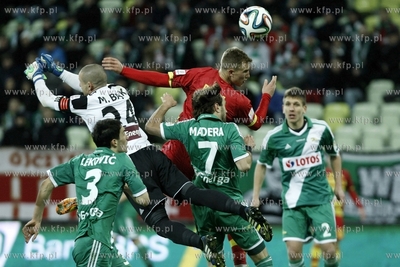 PGE Arena. Cwiercfinal Pucharu Polski w pilce noznej....
