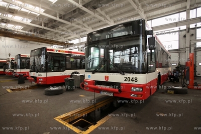 Zajezdnia autobusowa ZKM przy ul. Hallera w Gdańsku.
13.03.2015
fot....
