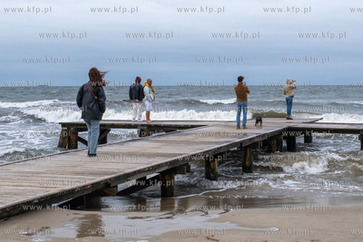 Sopot. Sztorm na Bałtyku. 14.09.2024 / fot. Anna Rezulak...