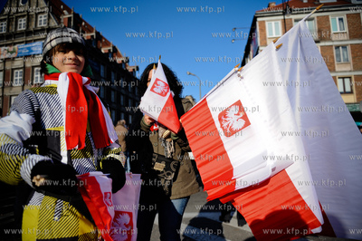 Gdansk. Parada z okazji 93 rocznicy odzyskania przez...