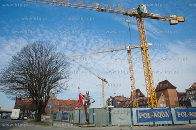 Gdansk. Budowa Teatru Szekspirowskiego. 
11.04.2012
fot....