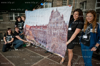 Gdansk. Dziedziniec Wydzialu Chemii Uniwesrystetu Gdanskiego....