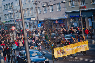 Gdynia. Orszak Trzech Kroli.  06.01.2014 fot. Mateusz...