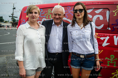 Gdynia. Skwer Kosciuszki. Lato z SLD. Leszek Miller...