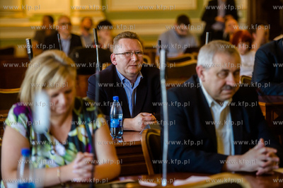 Gdańsk. Nowy Ratusz. Sesja Rady Miasta Gdańska. Debata...