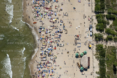 Dzien na plazy we Wladyslawowie. Seria zdjec autorstwa...