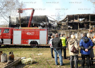 Kamien Pomorski/Zachodniopomorskie. Pozar hotelu socjalnego...