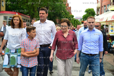 Sopot. Premier Ewa Kopacz odwiedzila Sopot w drodze...