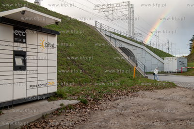 Przepust kolejowy pod trasą Pomorskiej Kolei Metropolitalnej...