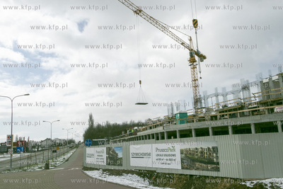 Budowa osiedla Pruszcz Park na rogu ulic Cichej i Raciborskiego...