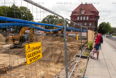 Budowa basenu przy skrzyżowaniu ulic Kościuszki z...