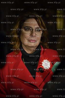 Gdynia. Briefing prasowy kandydatki na Prezydenta RP...