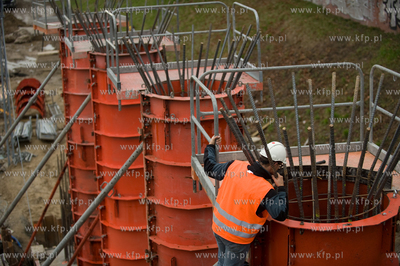 Budowa przystanku SKM Gdansk Srodmiescie. 5.11.2013...
