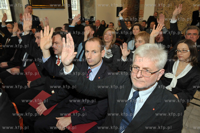 Obrady I sesji Rady Miasta Gdanska VI kadencji w Sali...