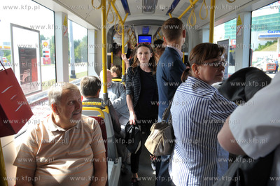 Pierwszy przejazd tramwaju nowa linią na trasie Siedlce...