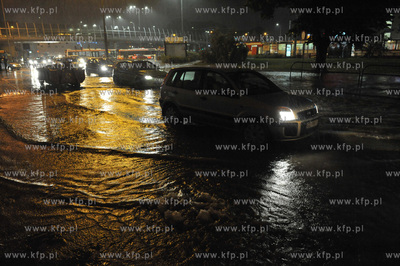 Gdańsk Wrzeszcz. Zalana po obfitych opadach deszczu...