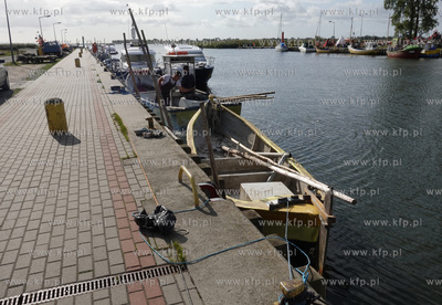 Mierzeja Wiślana. Port Rybacki w Kątach Rybackich...