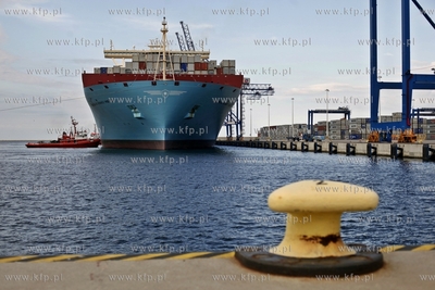 Najwiekszy kontenerowiec swiata Maersk Mc-Kinney Moller...