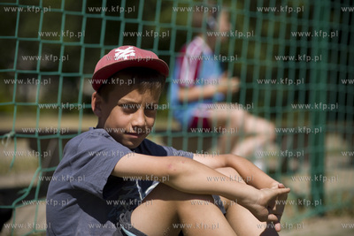 Gdansk Zaspa. Pilkarski turniej dzikich druzyn Do przerwy...