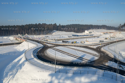 Zima na Mierzei Wiślanej. Zamarznięty Kanał przez...