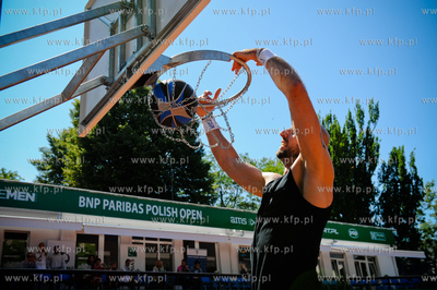 Sopot. Korty SKT. BNP Paribas Polish Open. Mecze pokazowe...